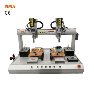 BBA tự động robot buộc vít vít với bộ nạp vít đôi và đầu tuốc nơ vít kép cho lắp ráp hai cánh quay đồng thời