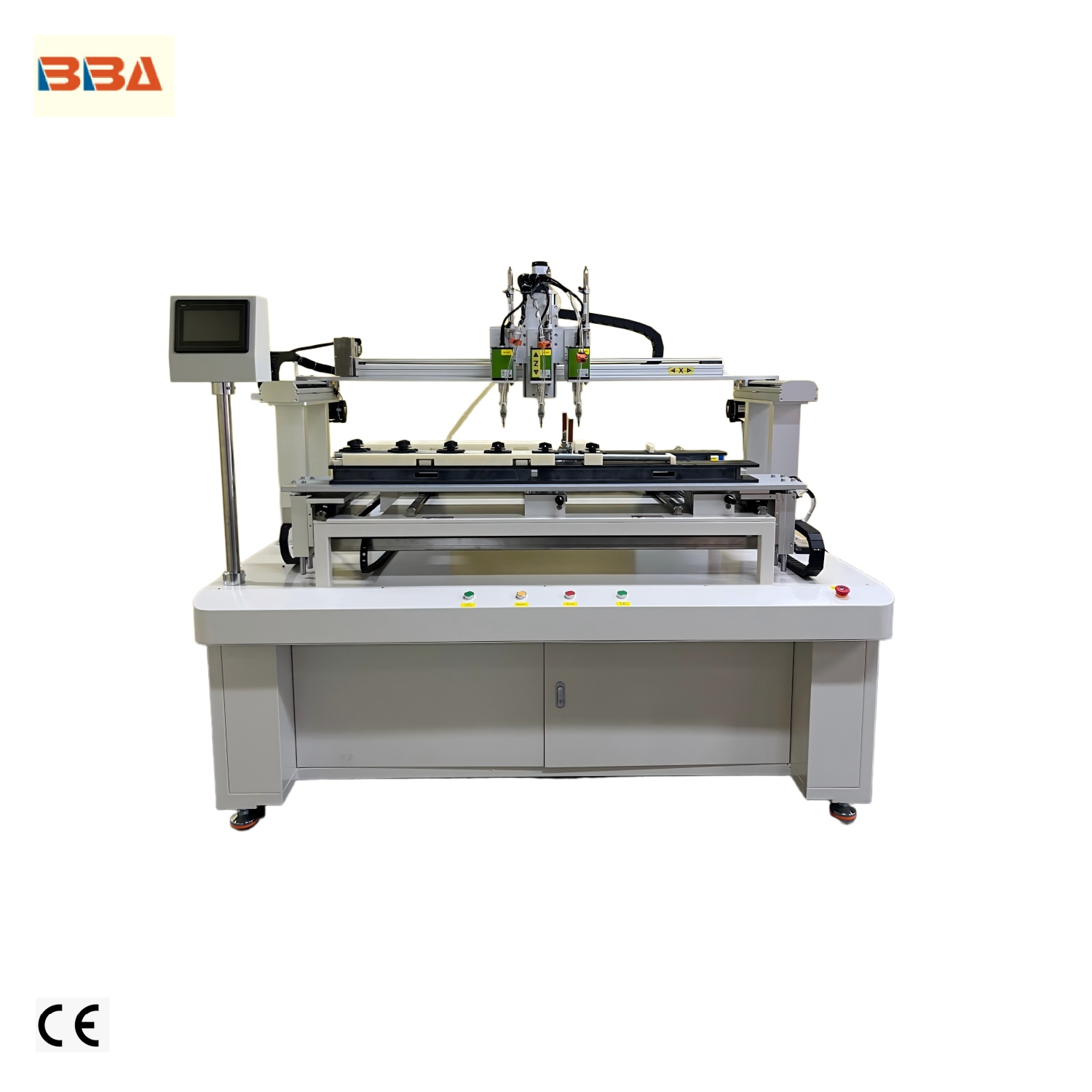 Máy khóa vít 3 trục kiểu tủ được thiết kế riêng; máy bắt vít đồng bộ nhiều trục cho nhiều loại vỏ nhựa có hình dạng không đều