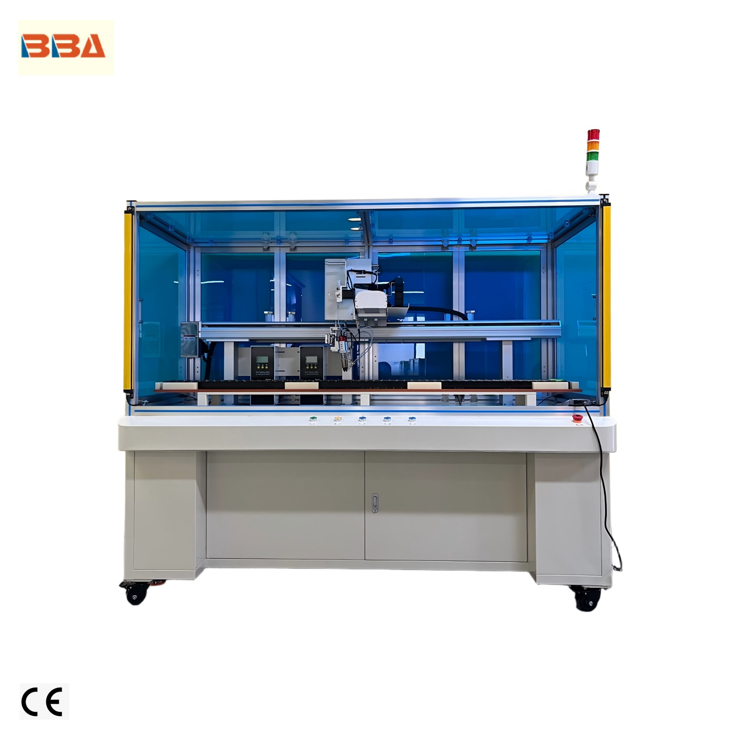 Loại tủ Máy hàn tự động hai đầu cho phích cắm điện PDU Trạm đôi Robot hàn tự động cho ổ cắm và phích cắm PDU Nhà sản xuất Trung Quốc